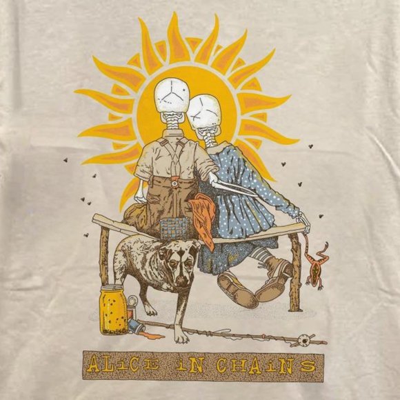 Vintage 90s Alice In Chains Band T-Shirt, Graphic Alice In Chains tee unisex - Picture 3 of 4